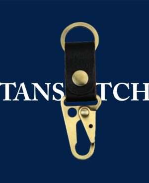 TANSTITCH Full Grain Leather Keychain | Metal Fittings