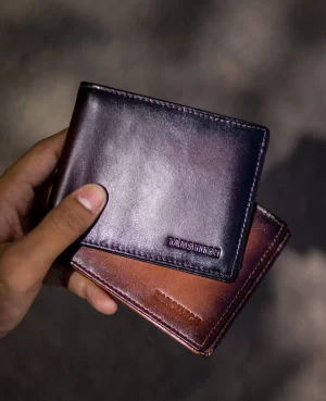 Dual Tone Full Grain Leather Wallet