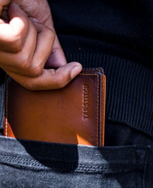 TANSTITCH Dual Tone Wallet | Full Grain Leather | Compact Size | RFID Protected