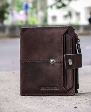 TANSTITCH Grim Reaper Bifold Wallet | RFID Protected | Full Grain Leather | Front Pocket Wallet