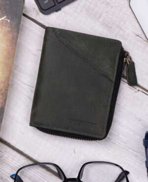 TANSTITCH Bifold Wallet | RFID Protected | Full  Grain Buffalo Leather | Compact Size