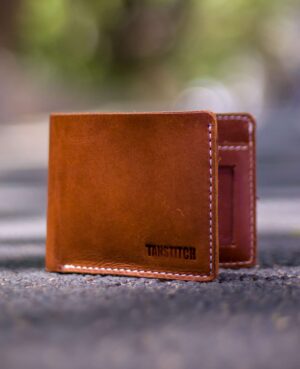TANSTITCH Bifold Wallet | RFID Protected | Full Grain Leather | Compact Size