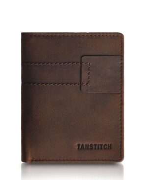 LEO Bifold RFID Protected Vertical Leather Wallet