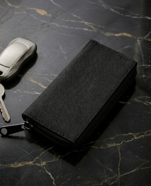 TANSTITCH NYLON  KEYCHAIN || MULTIPLE SLOT || SECURE ZIPPER CLOSURE