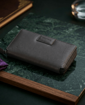 LONGBOW TECH FULL GRAIN LEATHER WALLET