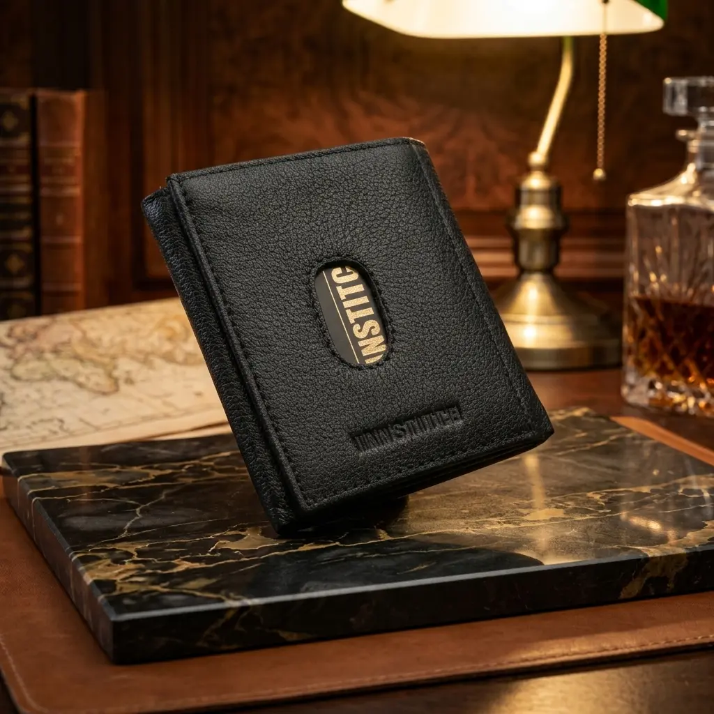 Full Grain Leather Wallet ( WA-130-BLACK-NAPPA)
