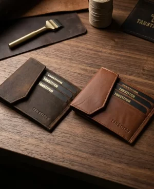 VIRO Full Grain Leather Card Holder || RFID Protected